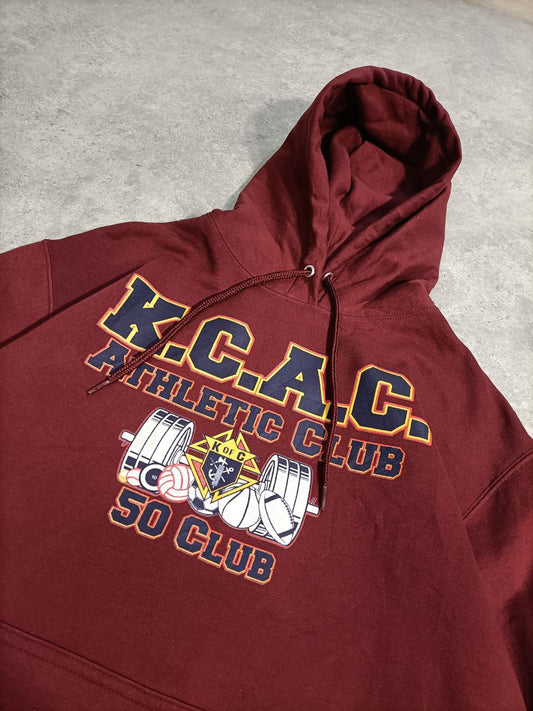 Felpa USA con Cappuccio College Hoodie USA Uomo (M)