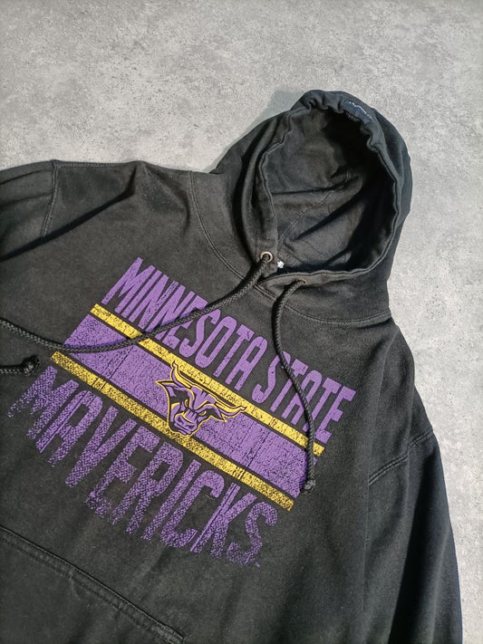 Felpa con Cappuccio USA College University Hoodie Uomo (L)