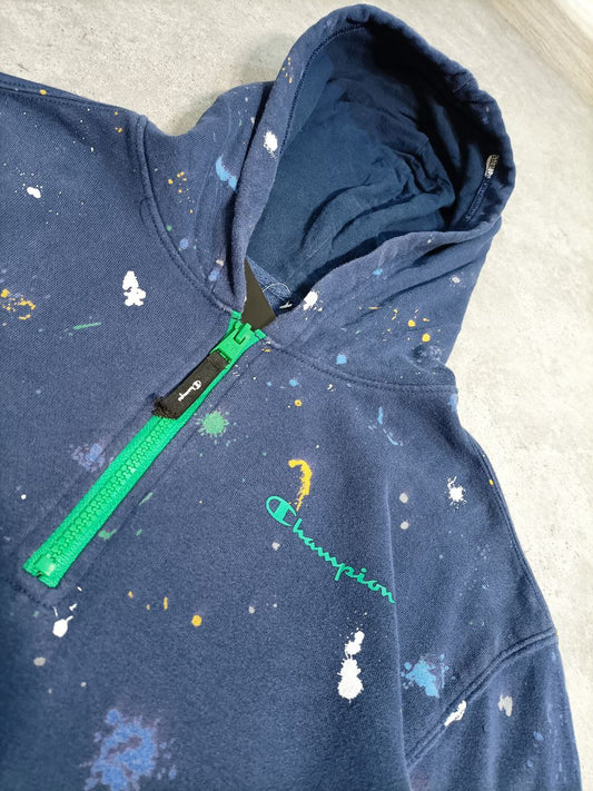 Champion Felpa Zip Collo e Cappuccio Hoodie Uomo/Donna (S)