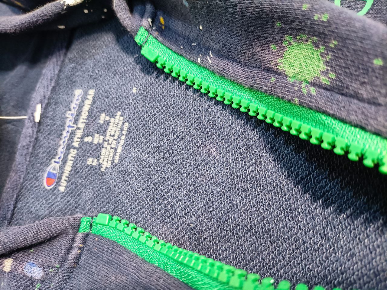 Champion Felpa Zip Collo e Cappuccio Hoodie Uomo/Donna (S)