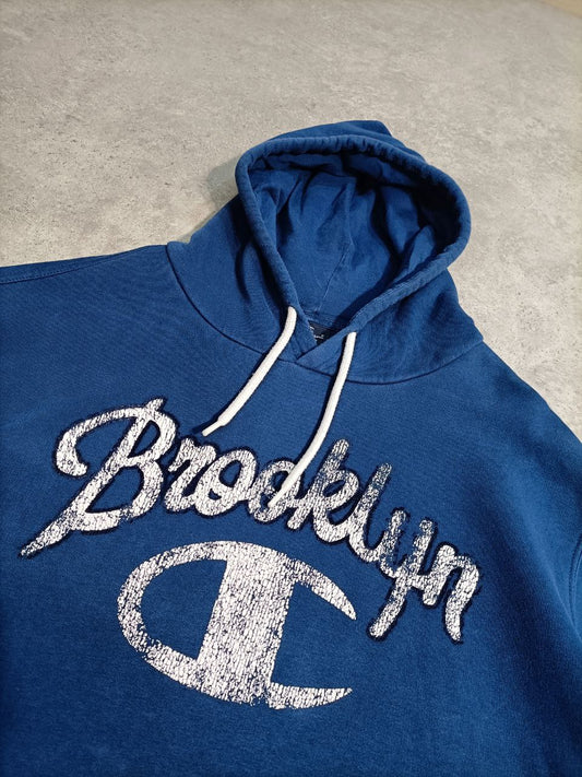 Champion Felpa con Cappuccio Big Logo Hoodie Uomo (XL)