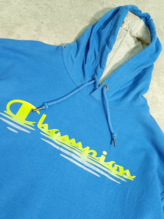 Champion Felpa con Cappuccio Big Logo Hoodie Uomo (XL)