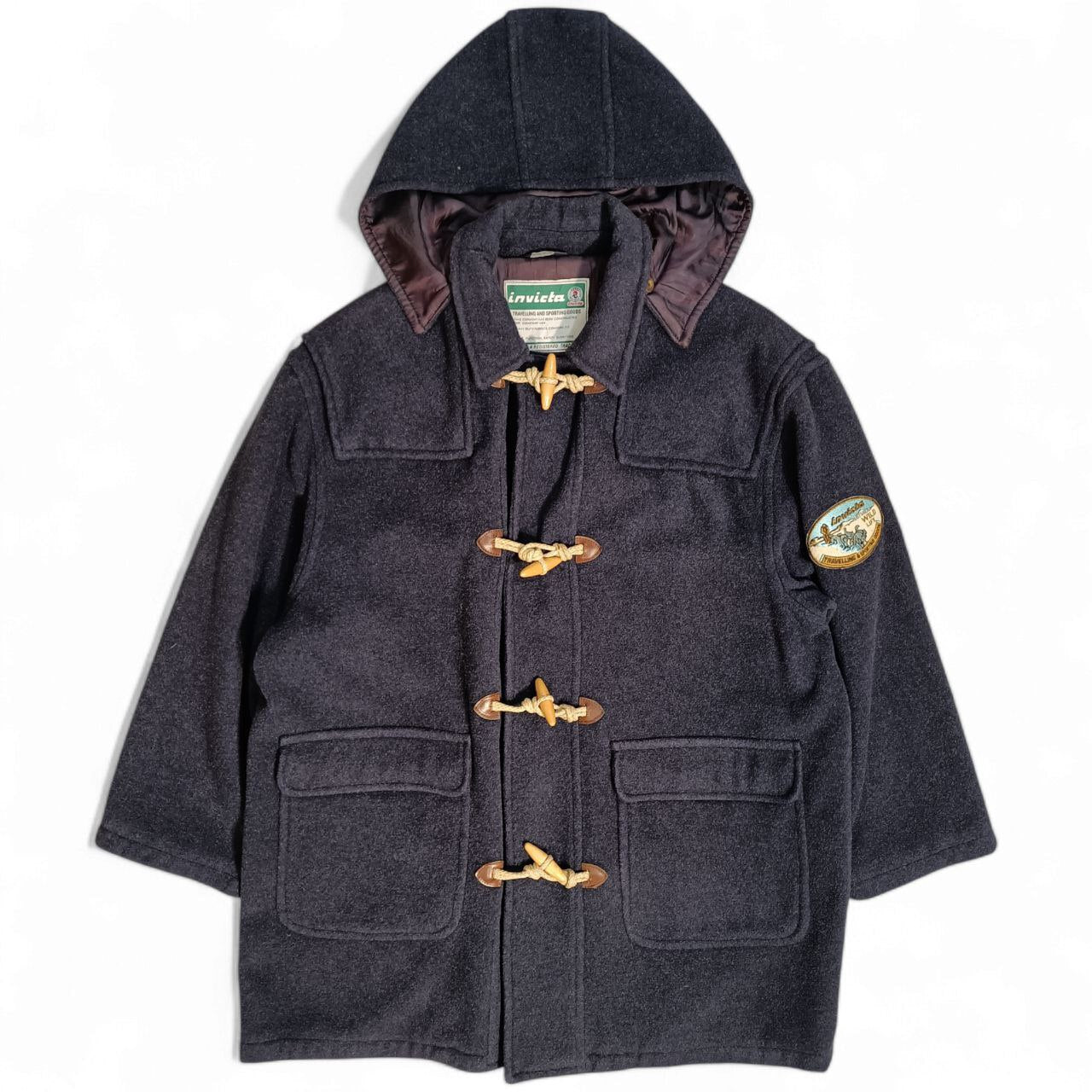 Invicta Cappotto Lungo con Cappuccio Vintage Coat Uomo (XL)
