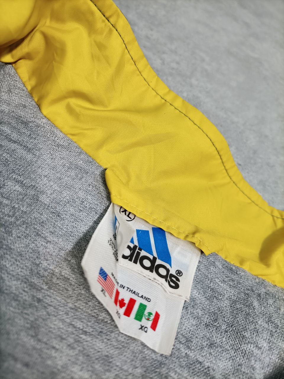 Adidas Track-Top Felpata Vintage USA Zip Jacket Uomo/Donna (XL)