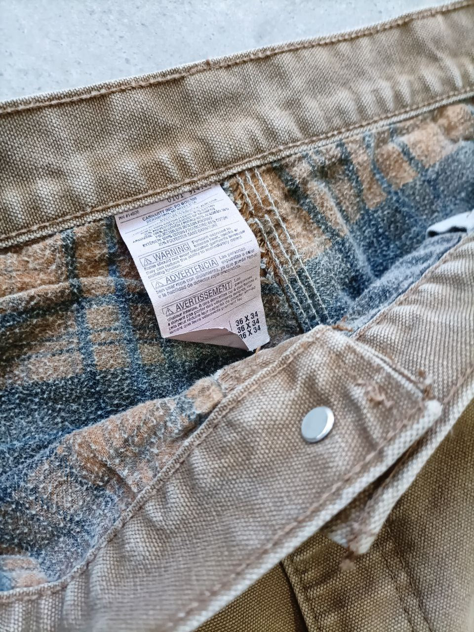 Carhartt Workwear Pantalone Imbottito Vintage USA Pant Uomo (50 IT)