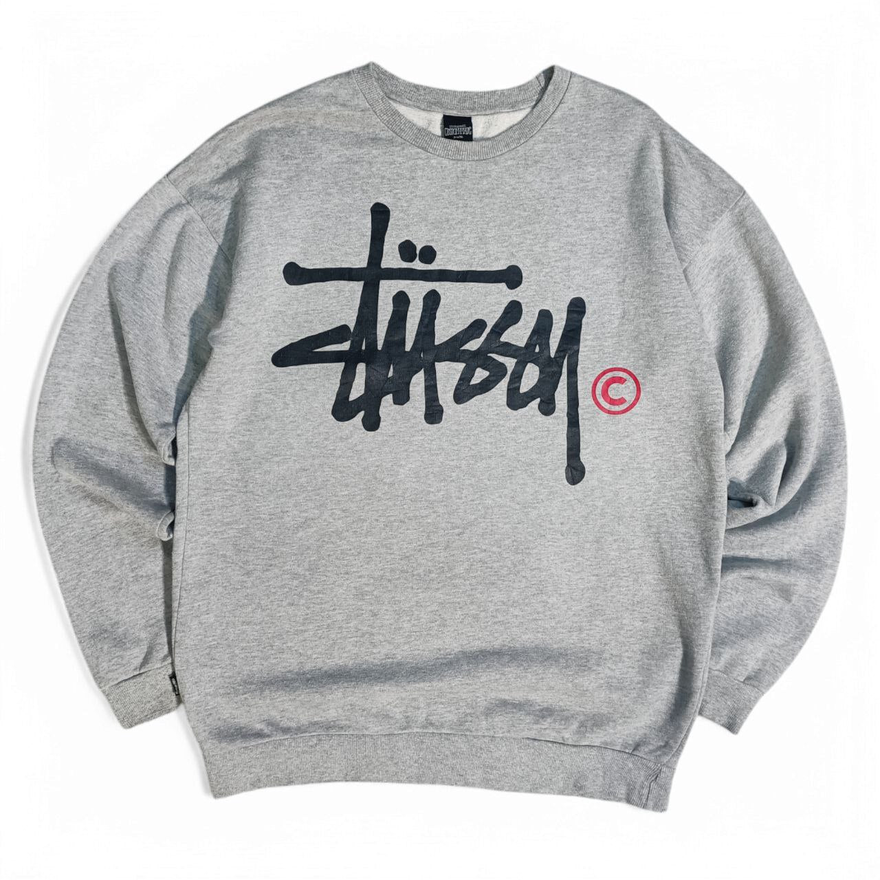 Stussy Felpa Girocollo Vintage 90's/2000's Hoodie Uomo (M)