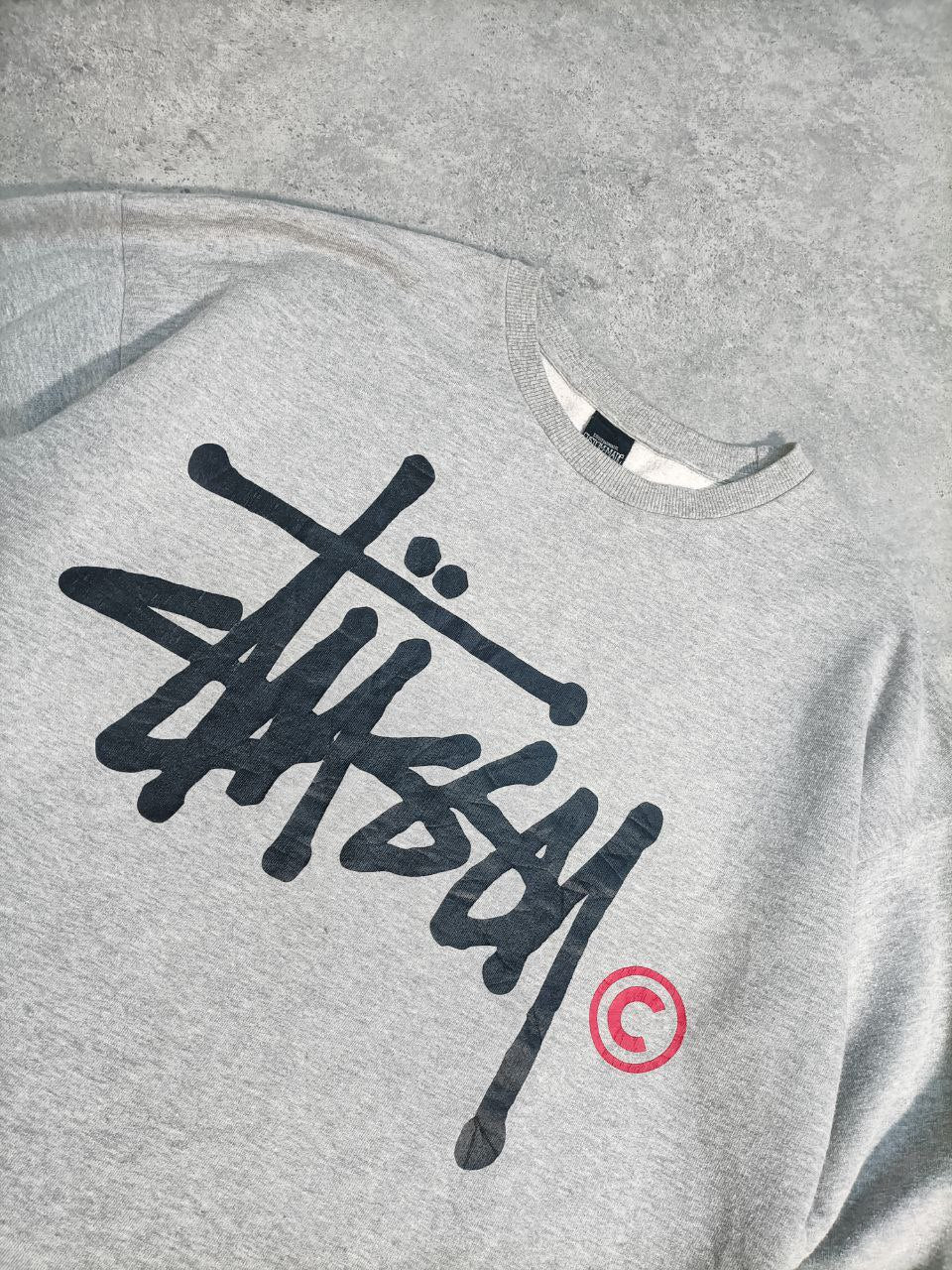 Stussy Felpa Girocollo Vintage 90's/2000's Hoodie Uomo (M)