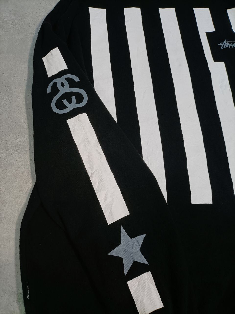 Stussy Felpa Girocollo Big Logo Vintage Hoodie Uomo (M/L)