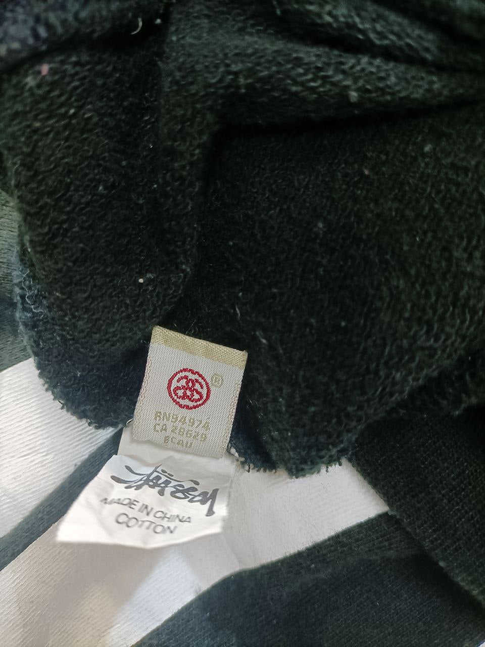 Stussy Felpa Girocollo Big Logo Vintage Hoodie Uomo (M/L)