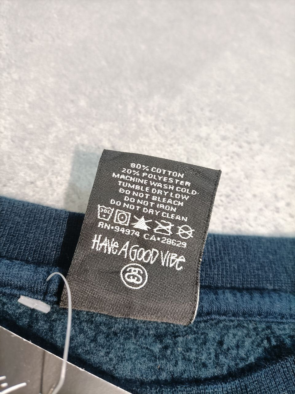 Stussy Felpa Girocollo Big Logo Vintage Hoodie Uomo (L)