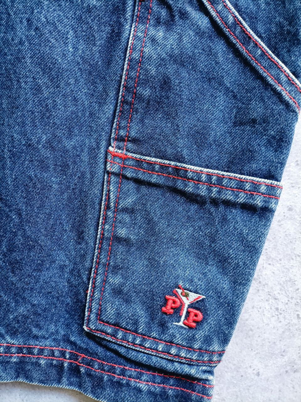 Pelle Pelle Carpenter Shorts Logo Cucito USA Vintage Uomo (52 IT)