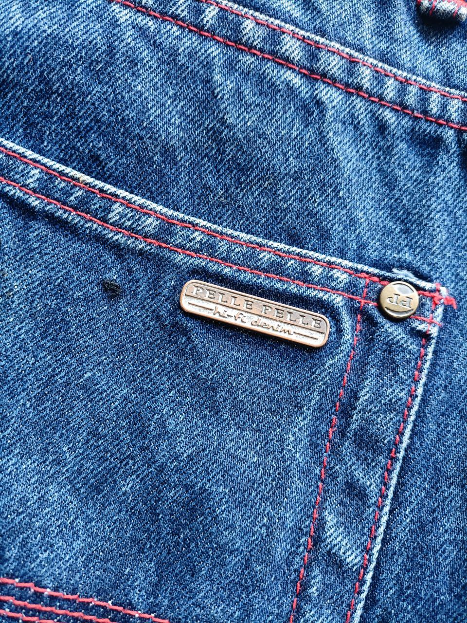 Pelle Pelle Carpenter Shorts Logo Cucito USA Vintage Uomo (52 IT)