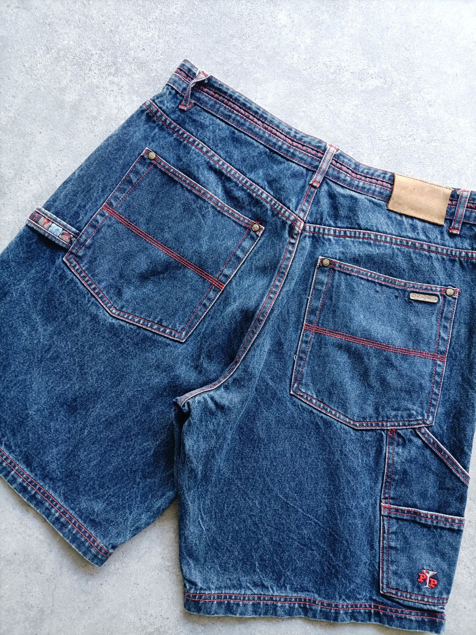 Pelle Pelle Carpenter Shorts Logo Cucito USA Vintage Uomo (52 IT)