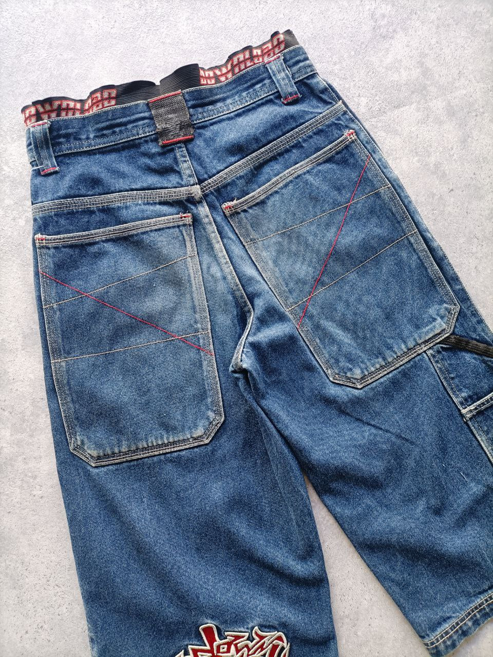 Here & There Jorts Vintage USA Uomo/Donna (XS)