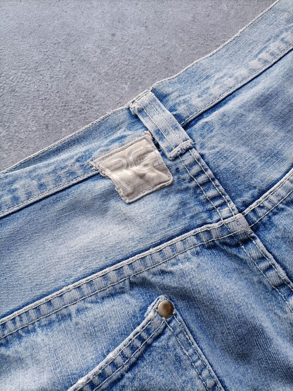 Jorts Hip-Hop anni '90 Logo Ricamato Vintage USA Jorts Uomo (56 IT)