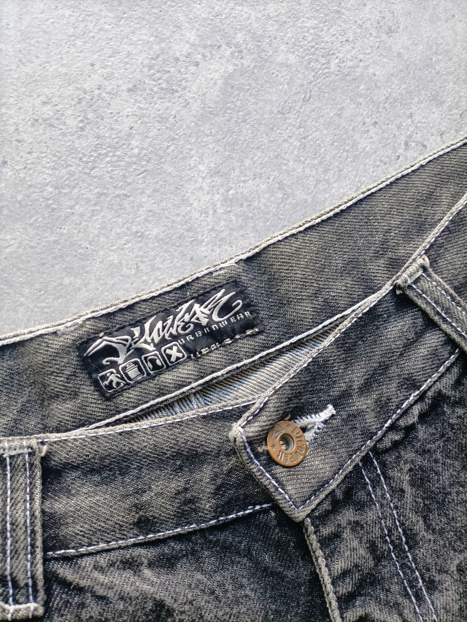 Picowear Jorts USA Vintage Hip-Hop Jorts Logo Cucito Uomo (50 IT)