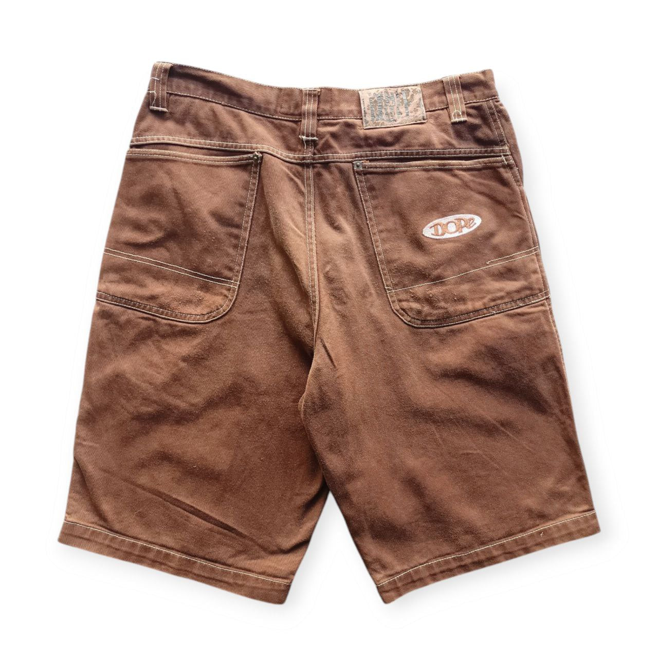 Dope Jorts Vintage anni '90 Logo Cucito USA Uomo (48 IT)