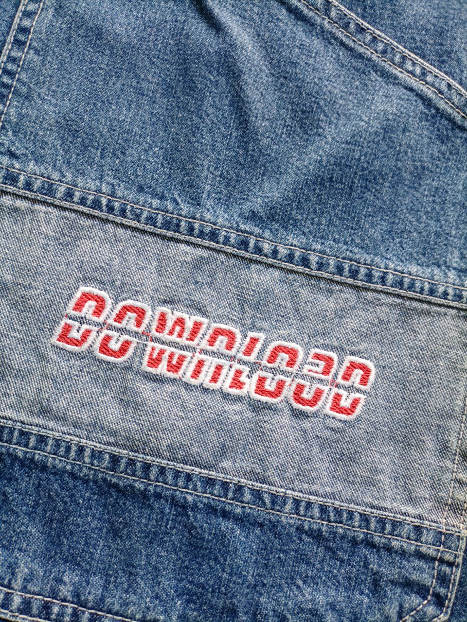 Here & There Jorts Vintage Logo Cucito USA Uomo (44/46 IT)