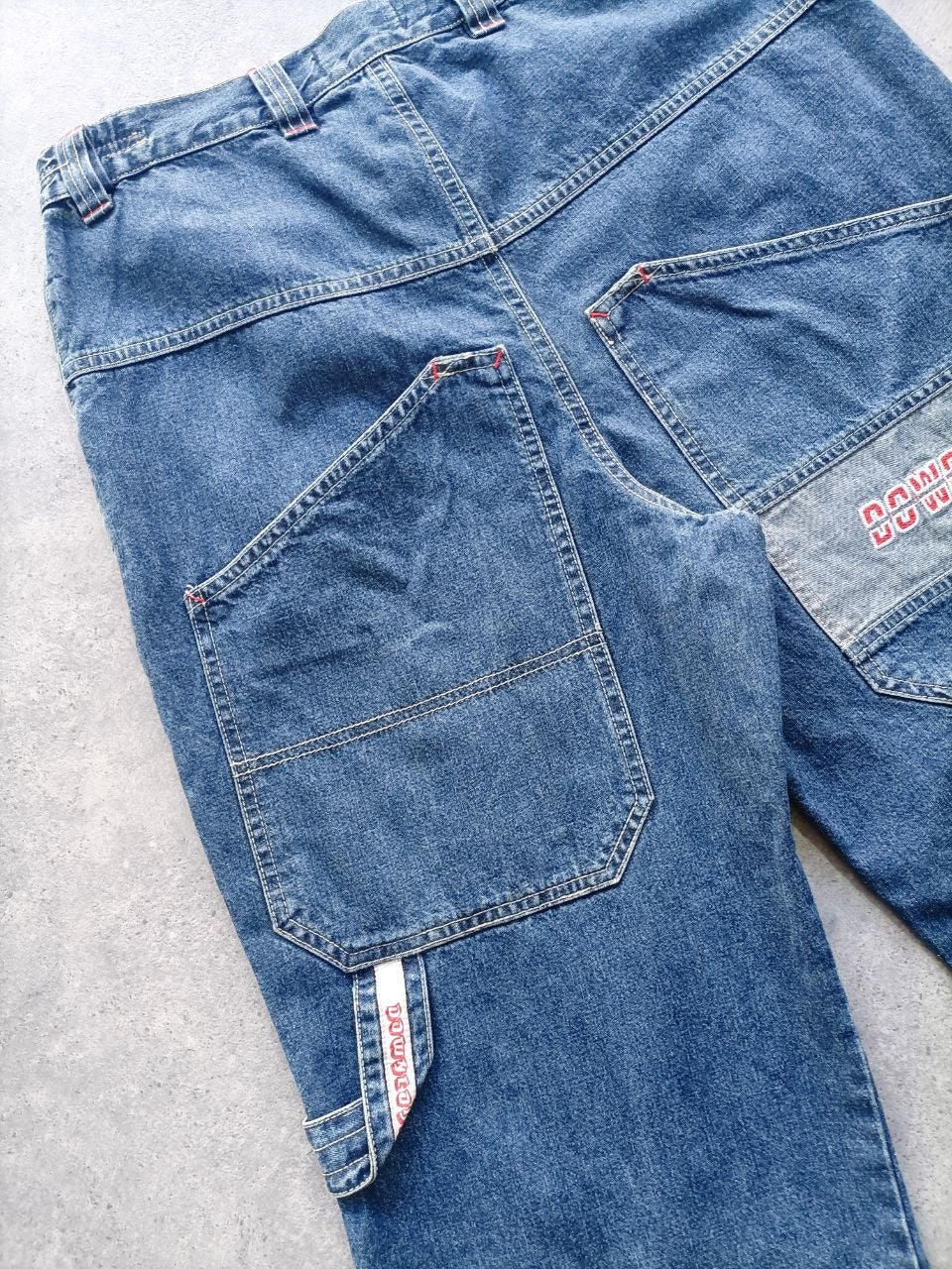 Here & There Jorts Vintage Logo Cucito USA Uomo (44/46 IT)