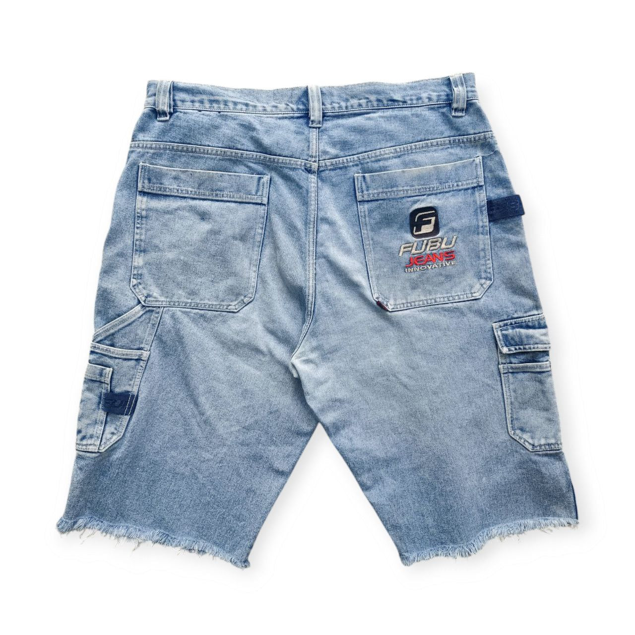 Fubu Jeans Jorts Vintage Logo Cucito USA Uomo (54 IT)