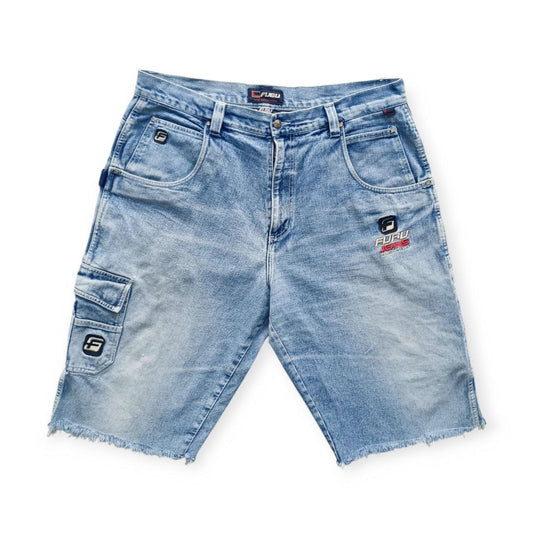 Fubu Jeans Jorts Vintage Logo Cucito USA Uomo (54 IT)