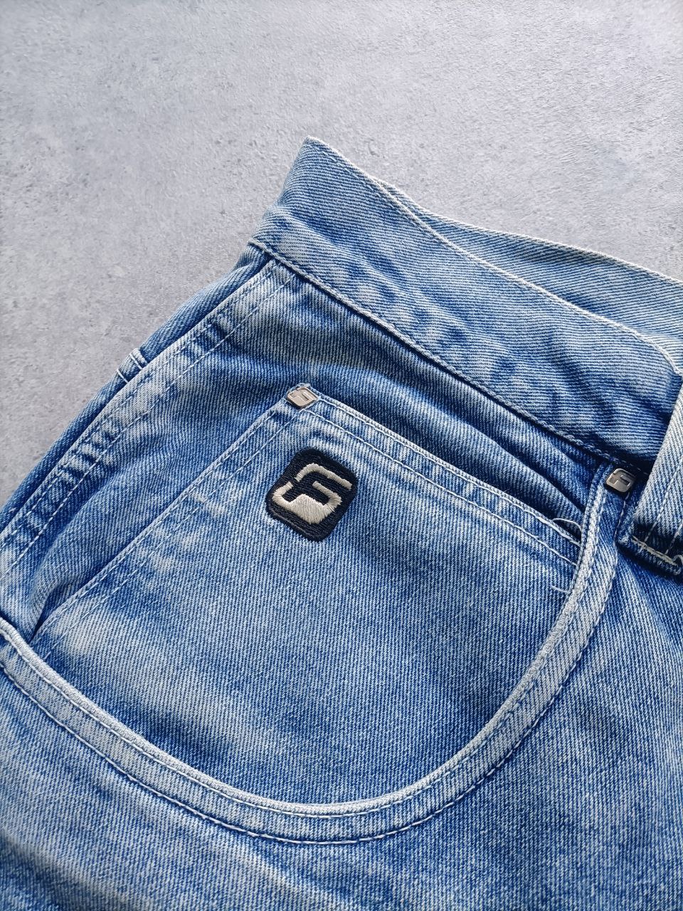 Fubu Jeans Jorts Vintage Logo Cucito USA Uomo (54 IT)