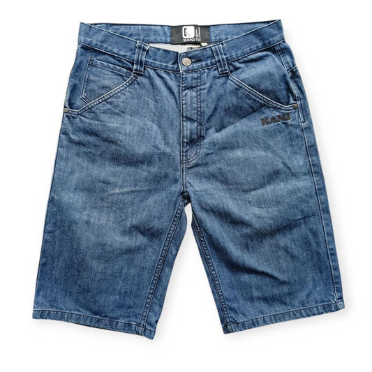 Karl Kani Shorts YK2 Big Logo Skater Vintage USA Denim Uomo (46 IT)