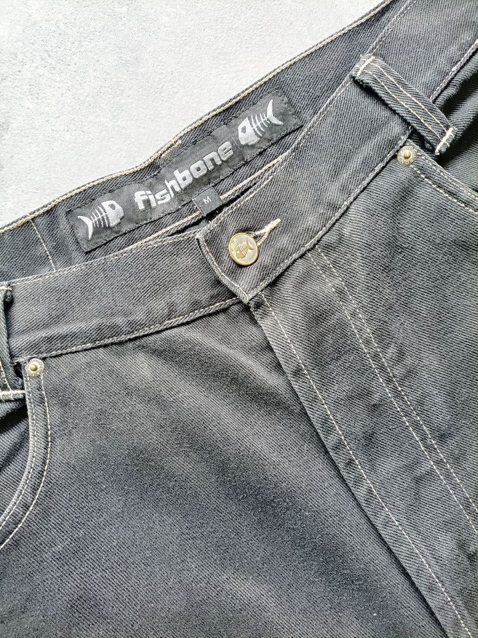 Fish Bone Jorts Anni '90 Vintage USA Denim Uomo (M)