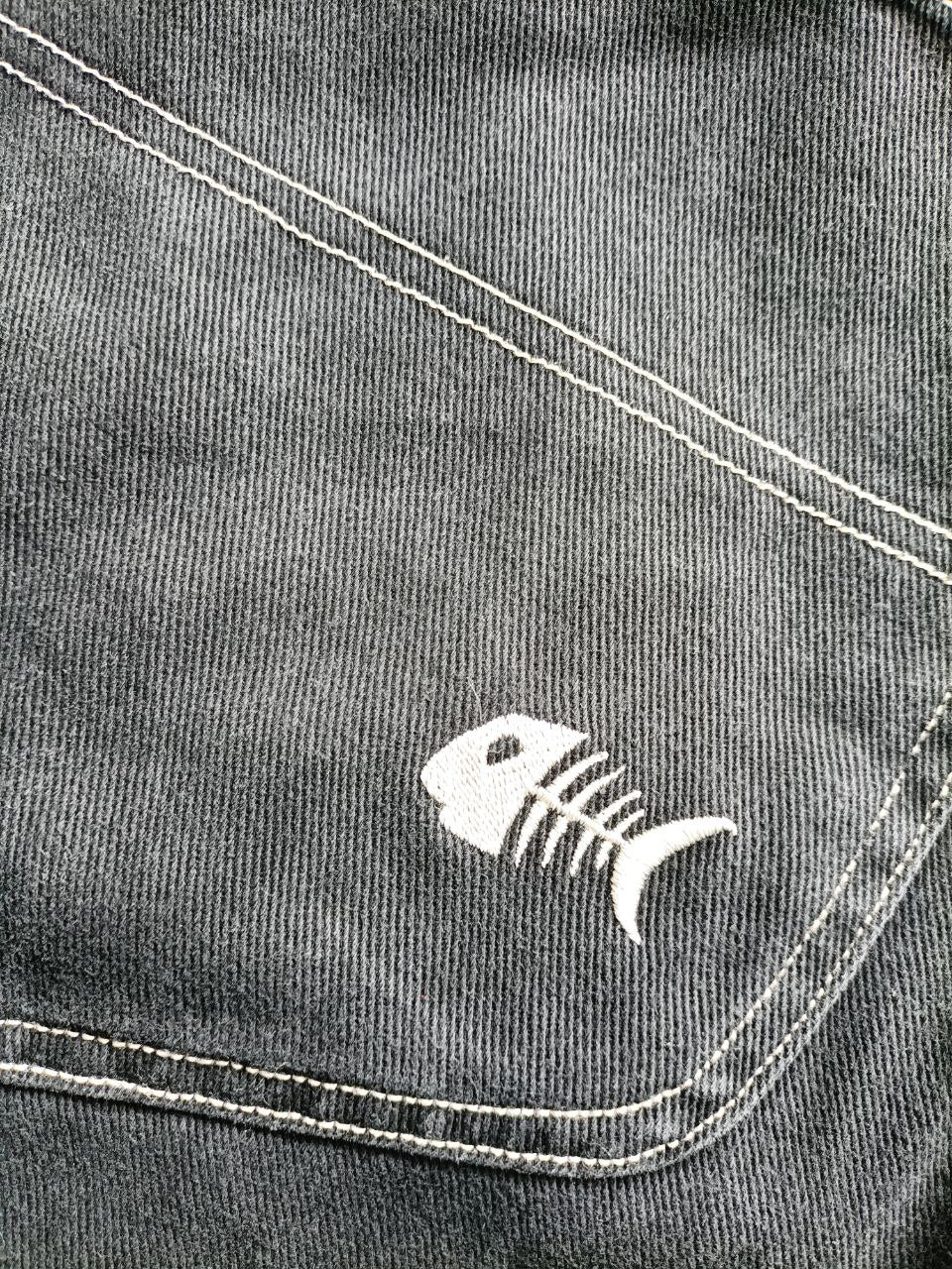 Fish Bone Jorts Anni '90 Vintage USA Denim Uomo (M)