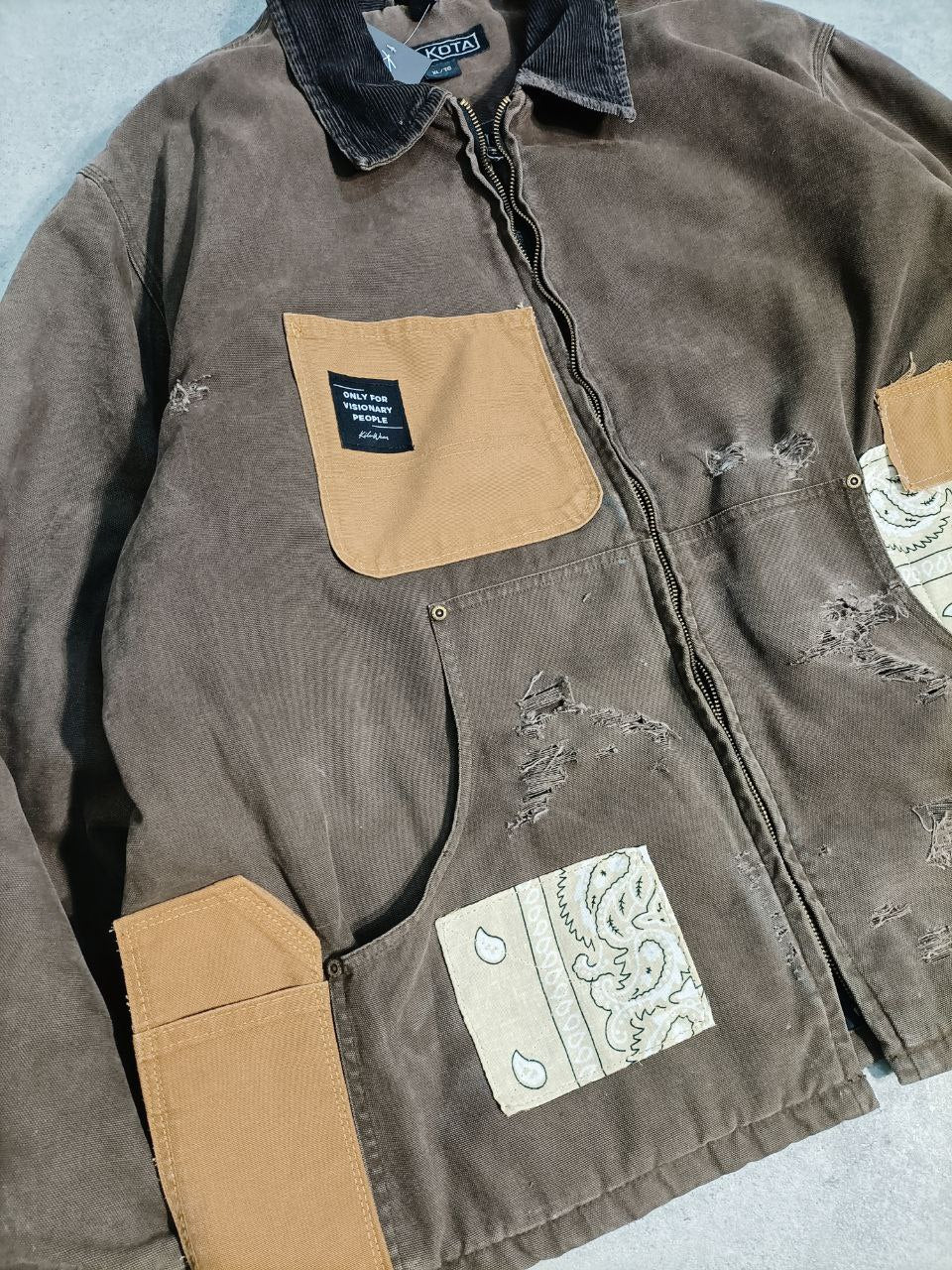 Only For Visionary People Giacca Detroit Vintage Custom Dakota Jacket Uomo (XL)