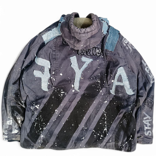 Only For Visionary People Giacca Berne con Cappuccio USA Vintage Active Jacket Uomo (3XL)