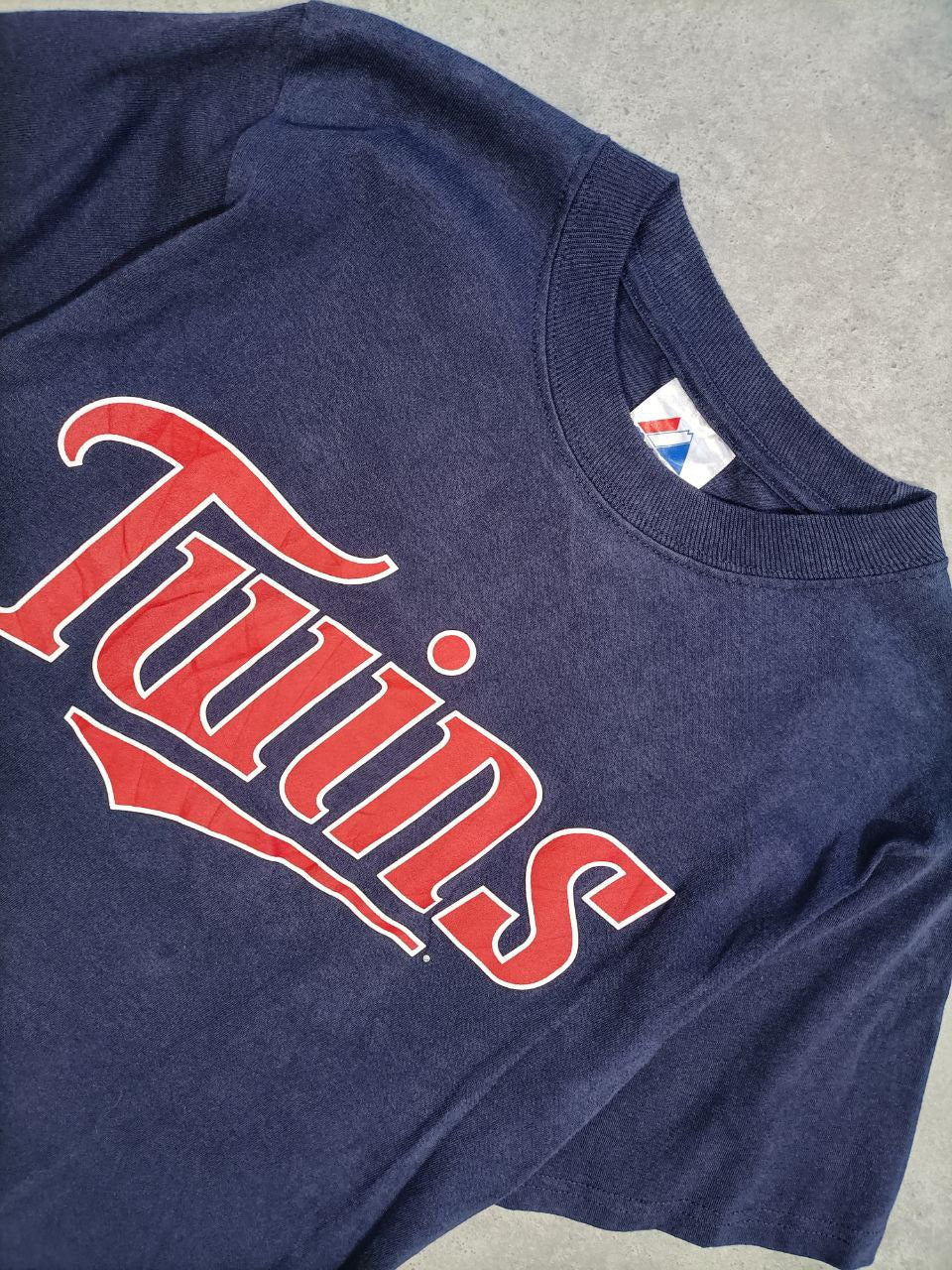 Majestic T-shirt Twins Mauer Baseball USA Uomo/Donna (S)