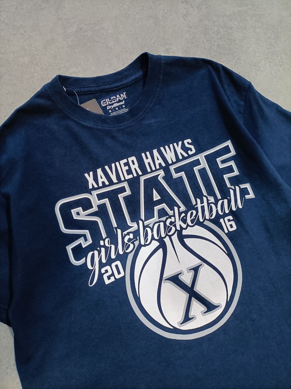 T-shirt Stampata USA Girls Basketball 2016 Donna (M)