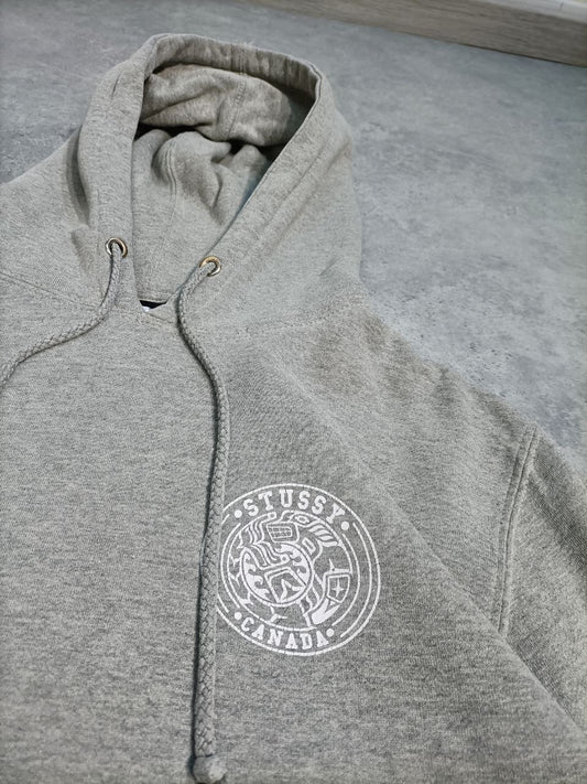 Stussy Felpa con Cappuccio Big Logo Vintage Hoodie Canada Uomo/Donna (L)