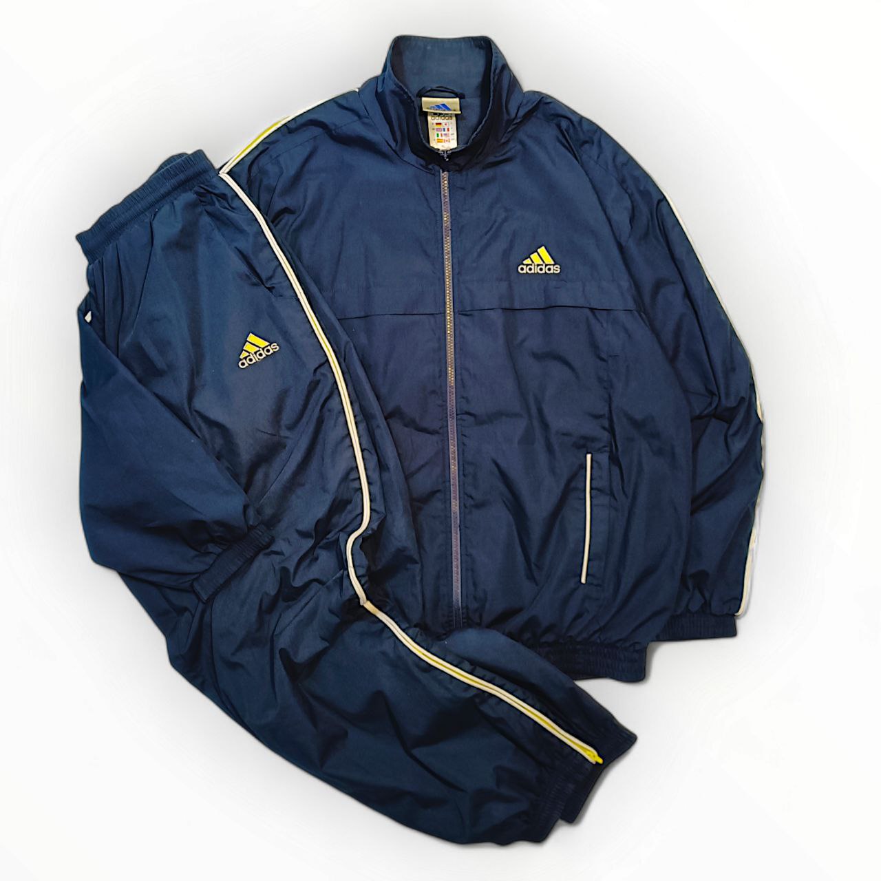 Adidas Tuta Completa Felpata Complete Track Vintage USA Uomo (XL)