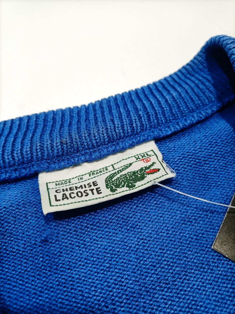 Lacoste Chemise Maglione Vintage Collo a V Sweater Uomo (2XL)