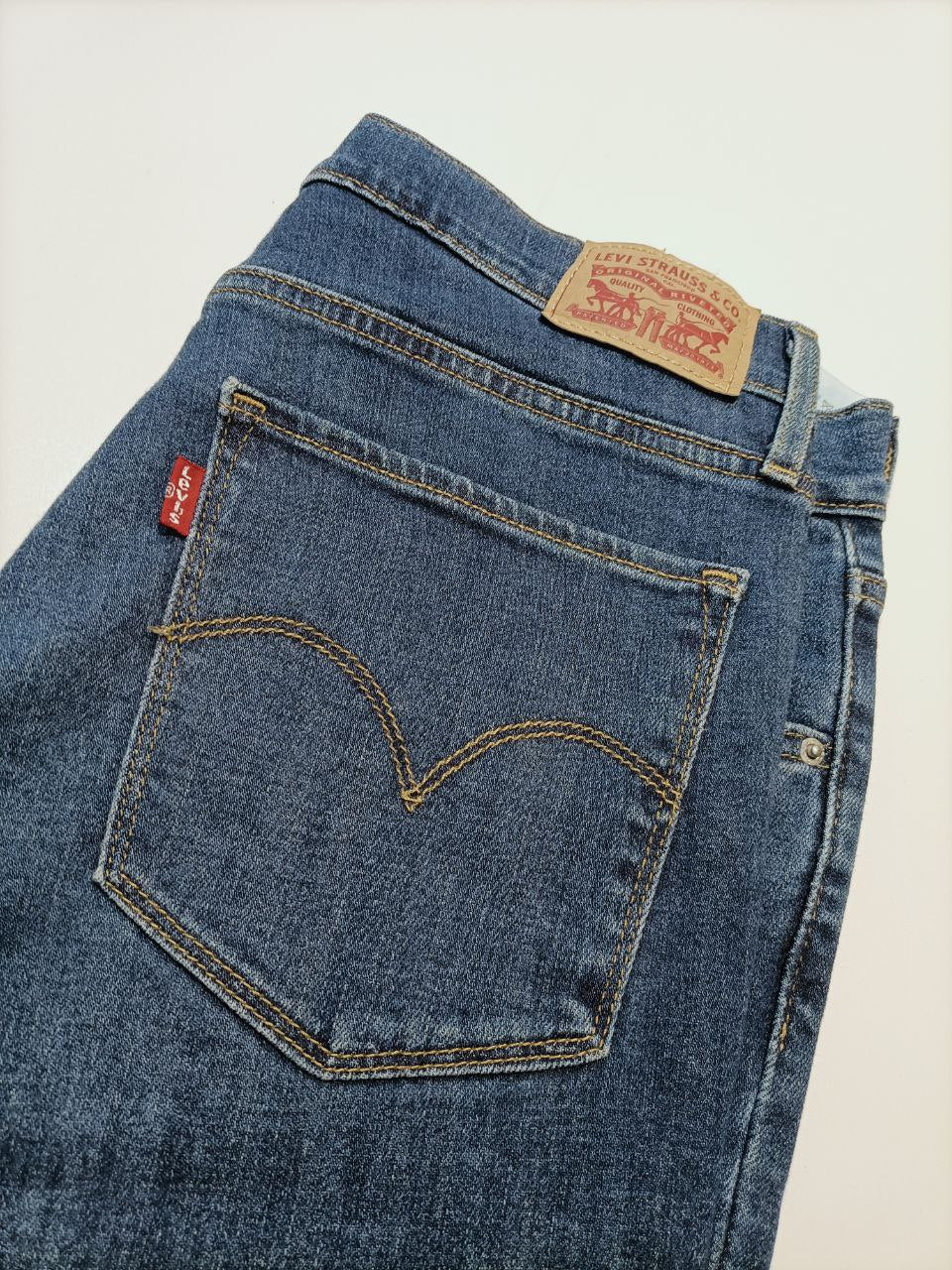 Levi's 724 Jeans Denim Rise Straight Donna (42/44 IT)