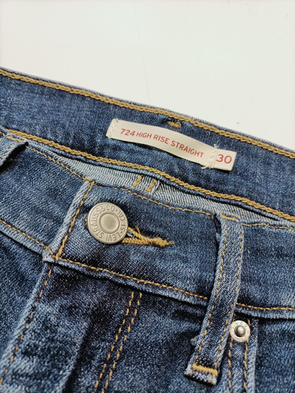 Levi's 724 Jeans Denim Rise Straight Donna (42/44 IT)