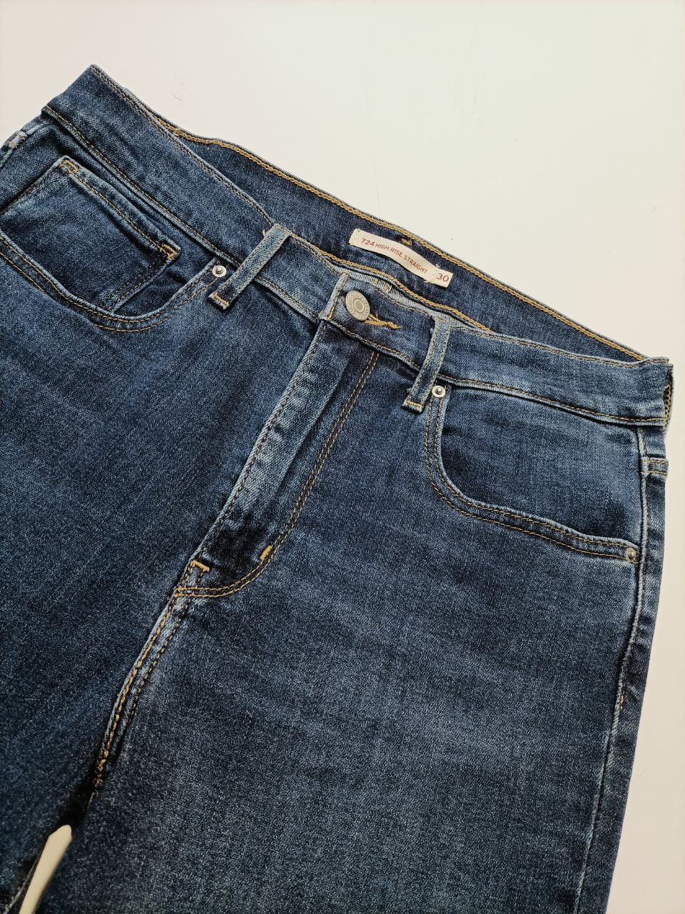 Levi's 724 Jeans Denim Rise Straight Donna (42/44 IT)