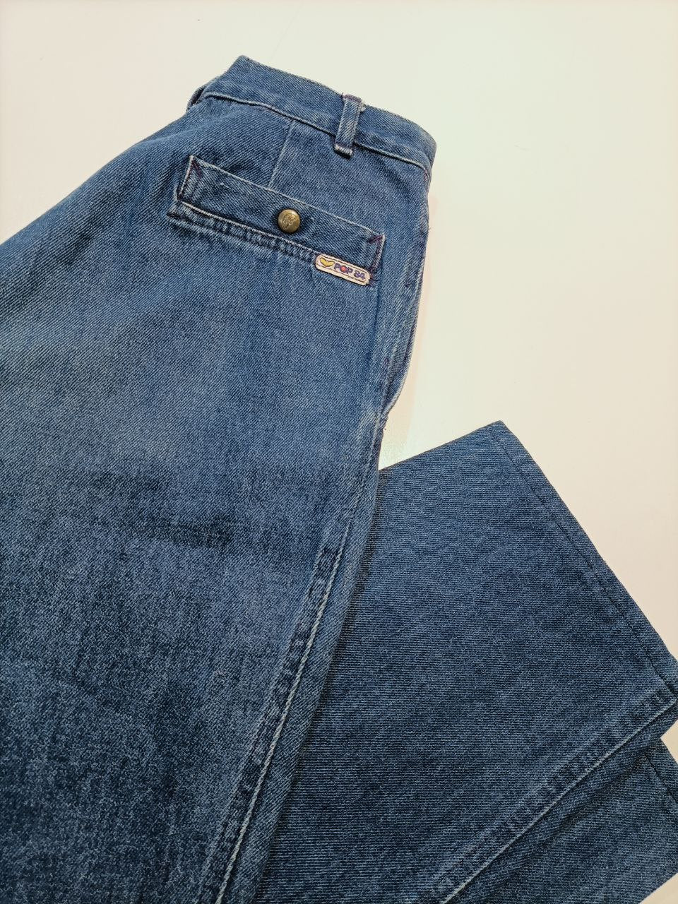 Pop '84 Jeans Denim Vintage Vita Alta Donna (42 IT)