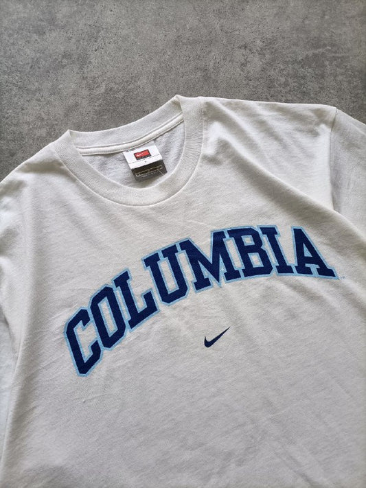 Nike T-Shirt Big Logo Columbia YK2 Mexico Vintage Uomo (L)