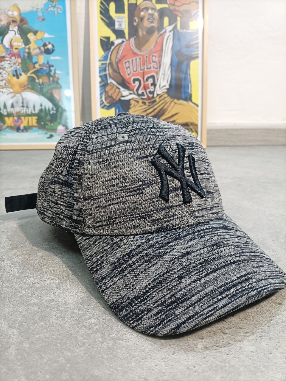 New Era Cappello Logo Cucito NY Big Logo Vintage Baseball Cap Unisex (Regolabile)