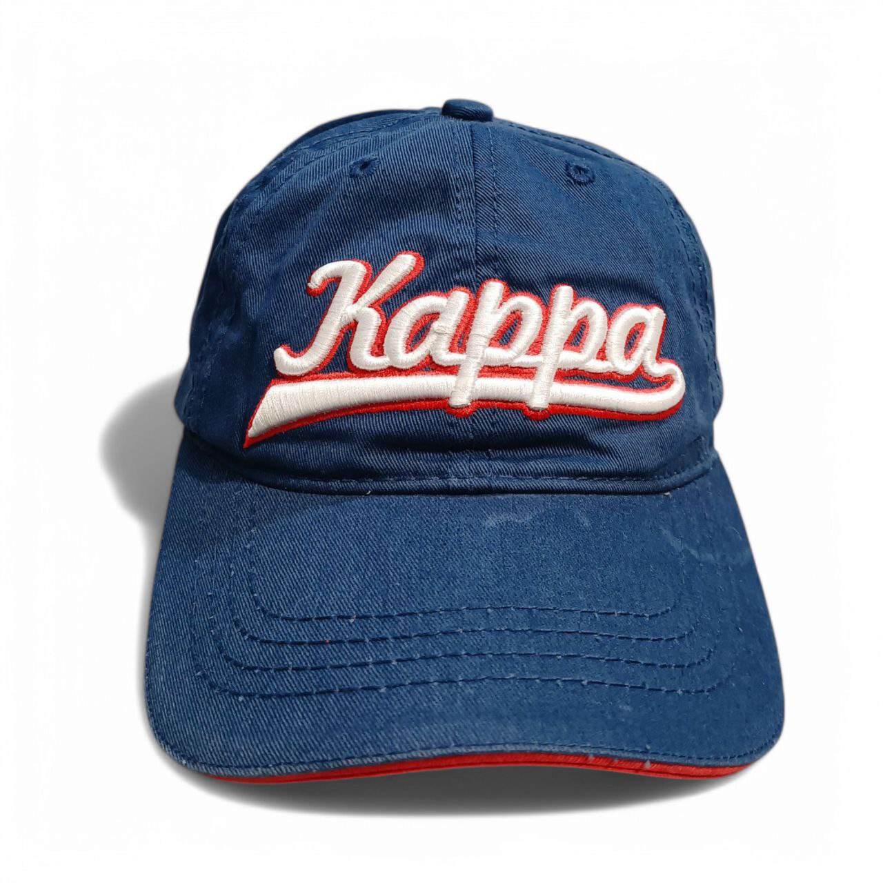 Kappa Cappello Logo Cucito Big Logo Vintage Baseball Cap Unisex (Regolabile)