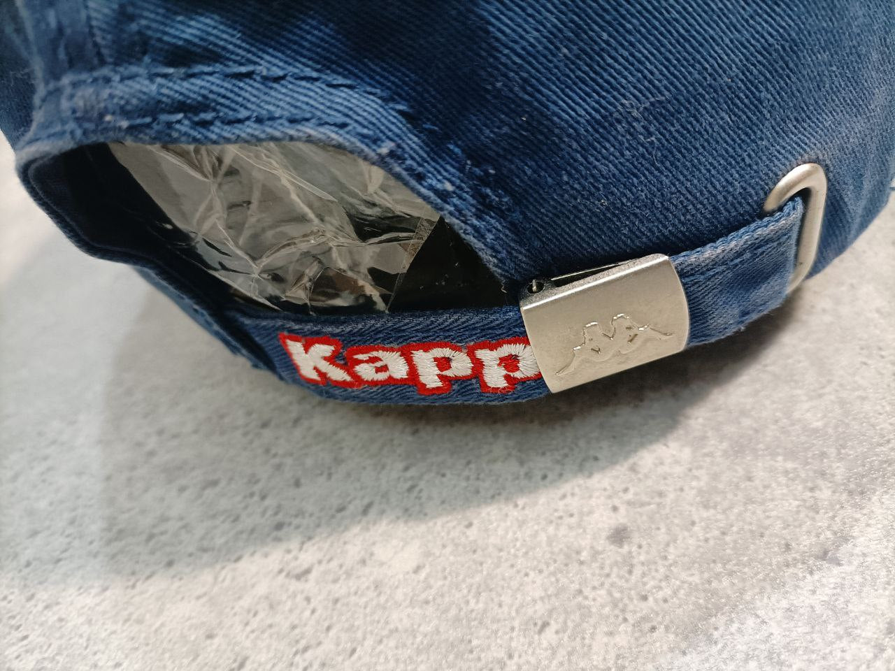 Kappa Cappello Logo Cucito Big Logo Vintage Baseball Cap Unisex (Regolabile)