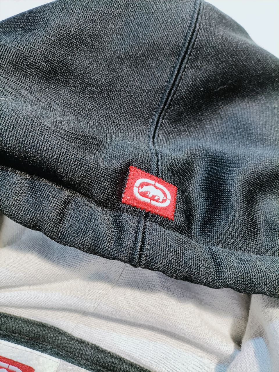 Ecko Unltd Felpa con Bottoni e Cappuccio Hoodie Vintage USA Uomo (2XL - XL)