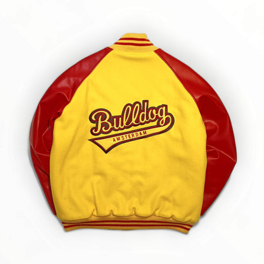 Varsity Jacket The Bull Dog Amsterdam Vintage Big Logo Uomo/Donna (M)