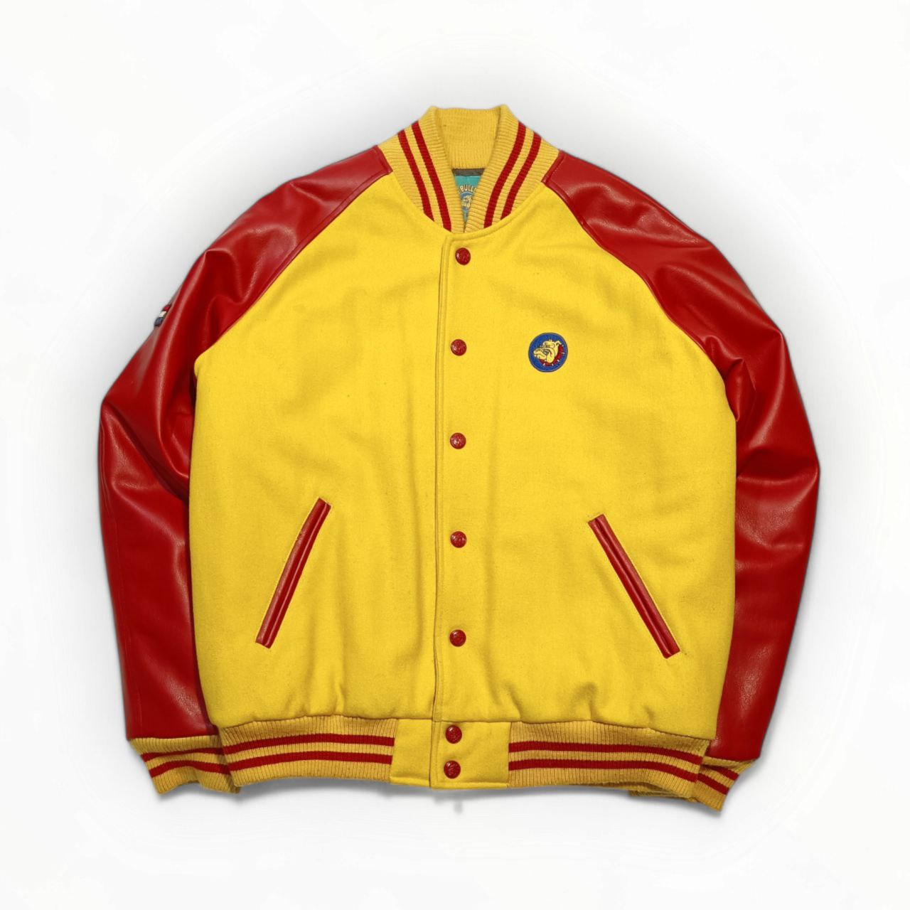 Varsity Jacket The Bull Dog Amsterdam Vintage Big Logo Uomo/Donna (M)