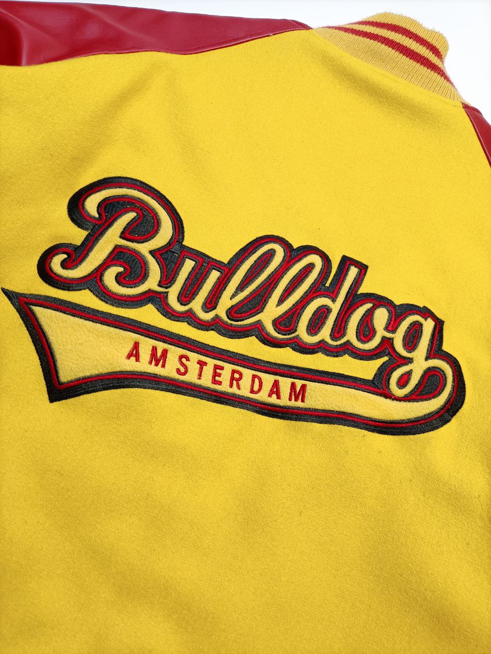 Varsity Jacket The Bull Dog Amsterdam Vintage Big Logo Uomo/Donna (M)