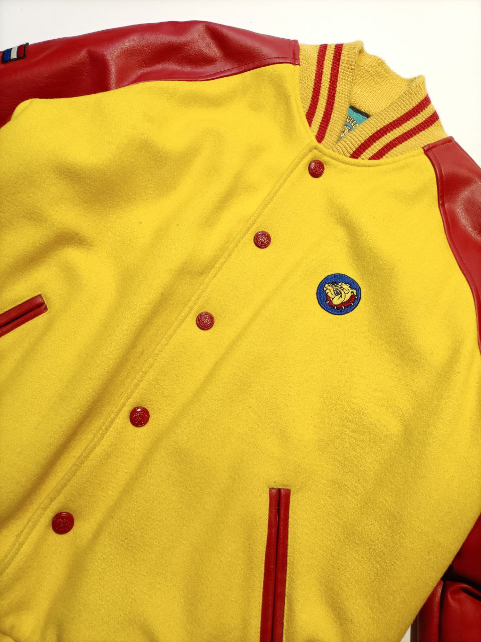 Varsity Jacket The Bull Dog Amsterdam Vintage Big Logo Uomo/Donna (M)