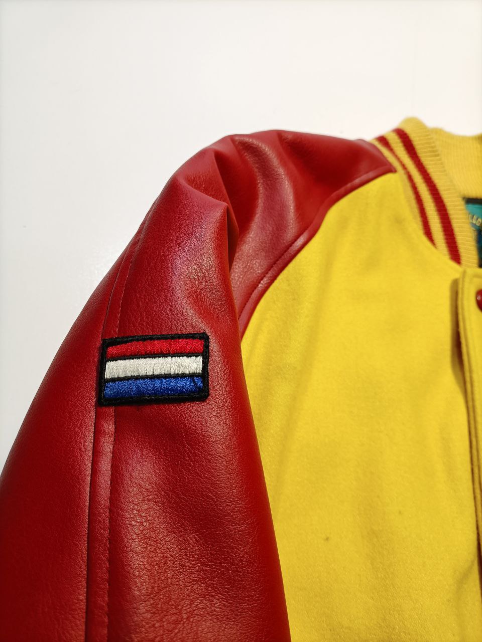 Varsity Jacket The Bull Dog Amsterdam Vintage Big Logo Uomo/Donna (M)